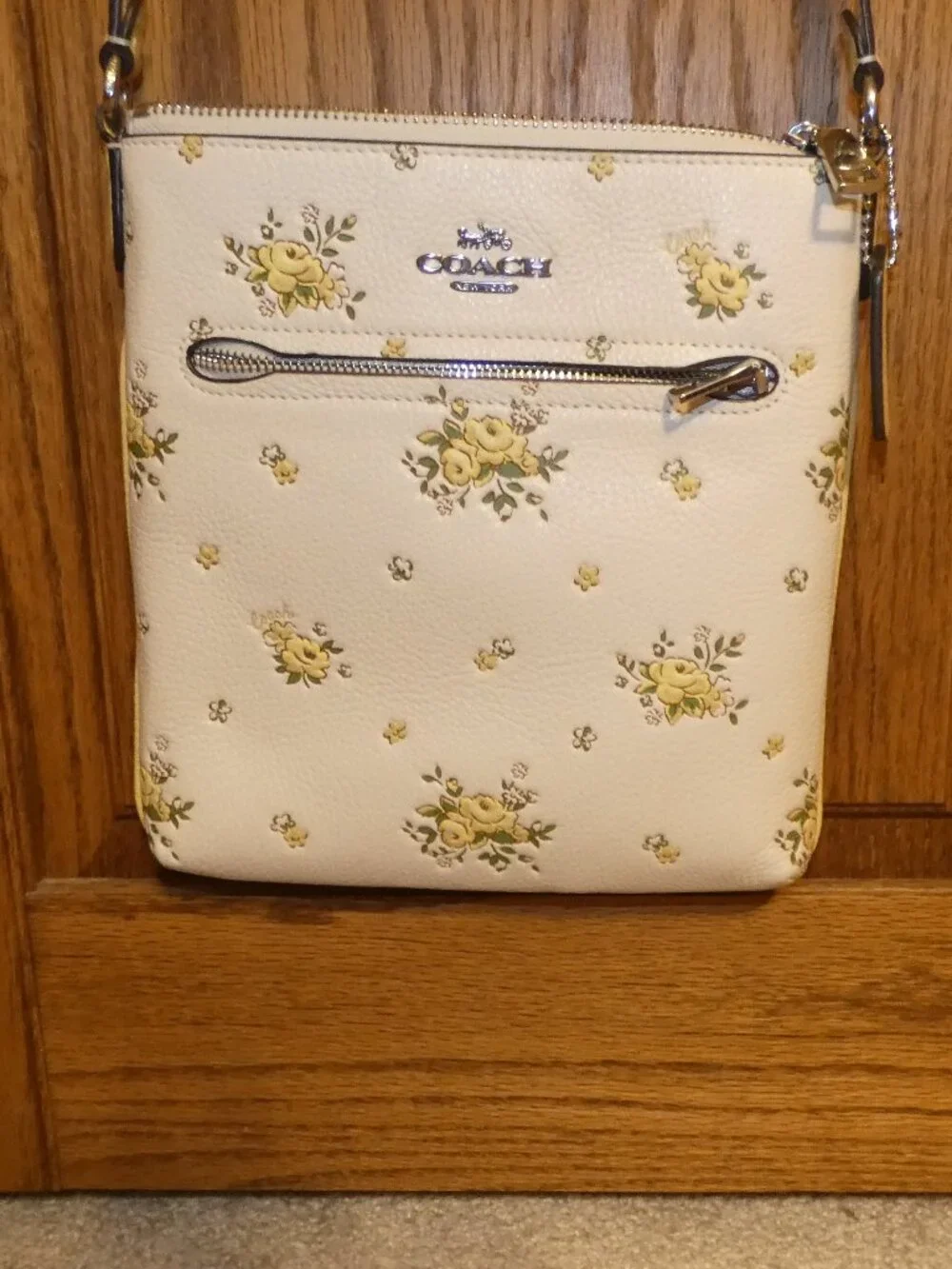 Coach Mini Rowan File Bag with Floral Print